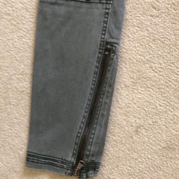Blank NYC Womens 25 Zip Pocket Skinny Leg Zip Ankle High Rise Utility Moto Jeans - Picture 4 of 6